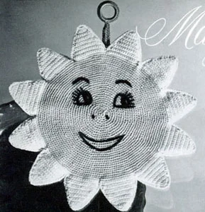 Sweet Daisy Potholder Pattern #S-357