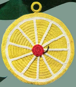 Grapefruit Potholder Pattern #S-359