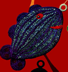 Striped Bass Potholder Pattern #S-360