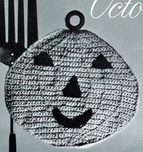 Pumpkin Potholder Pattern #S-367