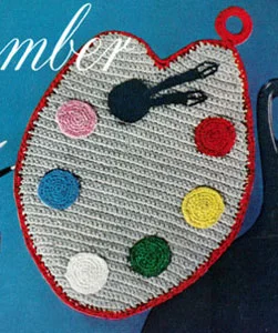 Palette Potholder Pattern #S-370