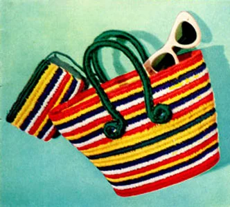 Striped Bag & Purse Pattern #S-460
