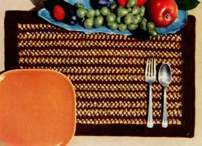 Hairpin Lace Place Mat 1 Pattern