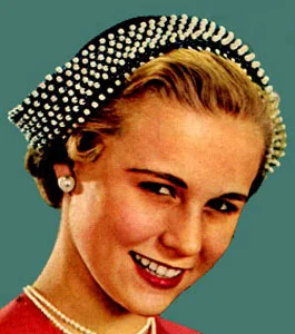 Sparkling Beaded Dutch Cap Pattern #S-642