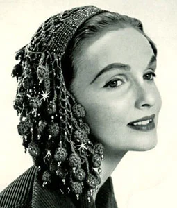 Sparkling Fishnet Hat Pattern #S-650