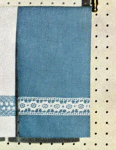 Aqua Guest Towel Insertion Pattern