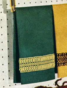 Green Guest Towel Insertion Pattern