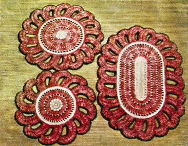 Popcorn Hot Plate Mats Pattern