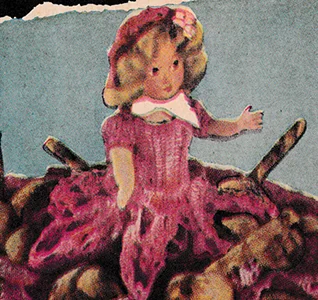 Doll Hot Rolls Cozy Pattern #7117-B