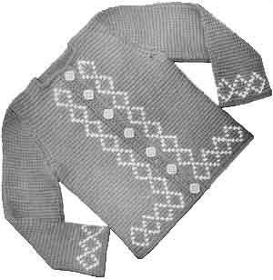 Crocheted Cardigan Pattern #701