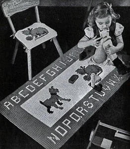 Alphabet Nursery Rug Pattern