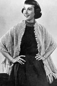 Hairpin Lace Stole Pattern #380
