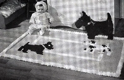 Playmates Crocheted Nursery Rug Pattern