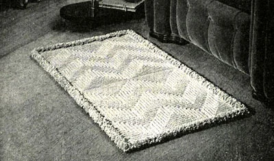 Spotlight on Texture Crocheted Rug Pattern