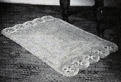 For Gracious Living Rug in Loop Stitch Pattern