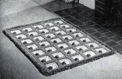 So Gay It Sings Rug in Loop Stitch Pattern