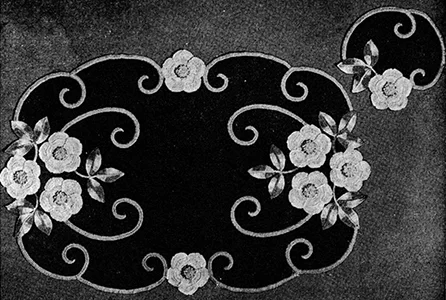 Desert Rose Table Doily Set Pattern #14