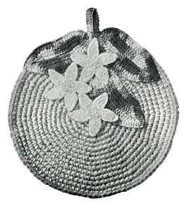 Orange Blossom Time Potholder Pattern #5