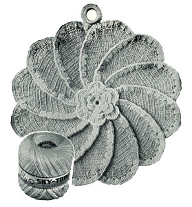 Rose Pinwheel Potholder Pattern #11