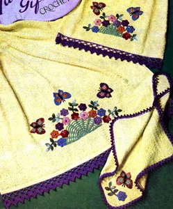 Summertime Edging and Motif Towel Set Pattern