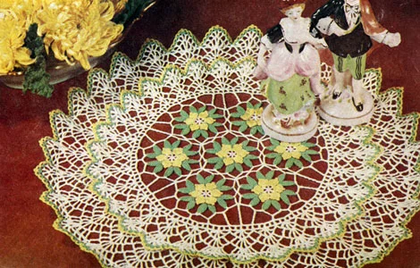 Scalloped Circles Doily Pattern