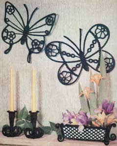 Mr & Mrs Butterfly Wall Plaques