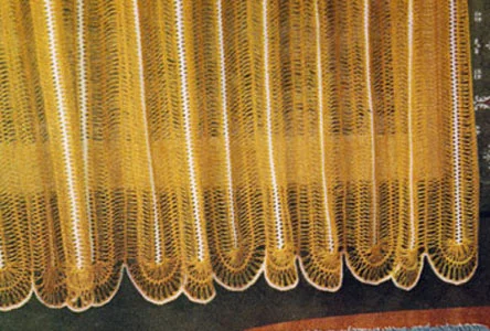 Hairpin Lace Cafe Curtains Pattern