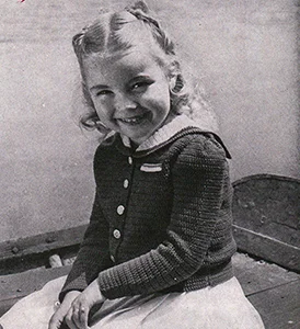 Sailor's Sweetheart Crocheted Jacket Pattern #808