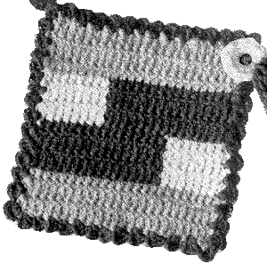 American Modern Potholder Pattern