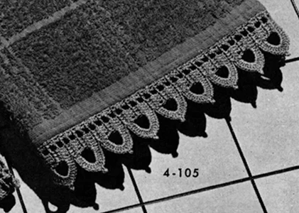 Bath Towel Edging Pattern #4-105