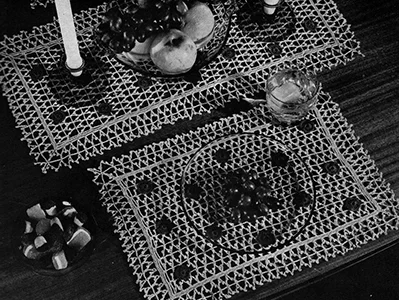 Polka Dot Luncheon Set Pattern #4-84