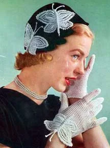 Butterfly Hat & Gloves Patterns #S-36