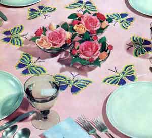 Butterfly Luncheon Cloth Pattern #S-65