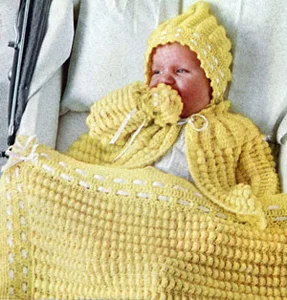 Shell Stitch Baby Set Pattern