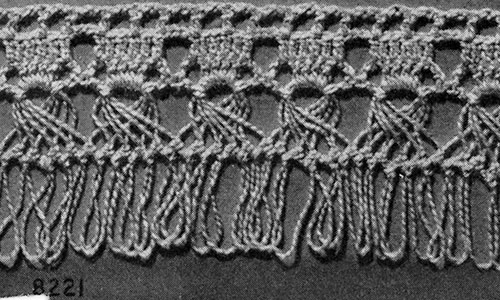 Hairpin Lace Edging #8221 Pattern