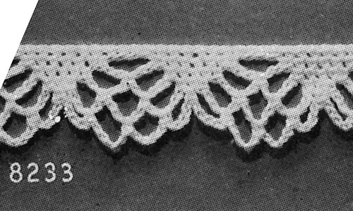 Collar & Cuff Edging #8233 Pattern