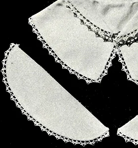 Collar and Cuff Set Edging Pattern #24C