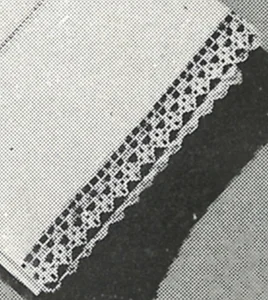 Pillow Case Edging Pattern #24D