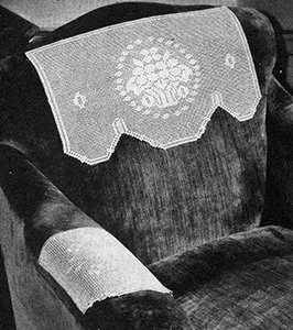 Flower Basket Chair Set Pattern #7103