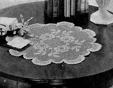 Rose Bowl Doily Pattern #7111