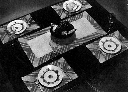 Skyscraper Luncheon Set Pattern #7113
