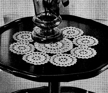 Star Wheel Doily Pattern #7115