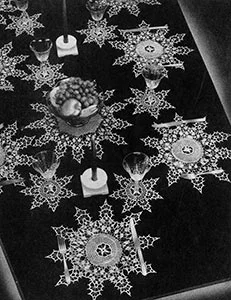 Snowflake Dinner Set Pattern #7133