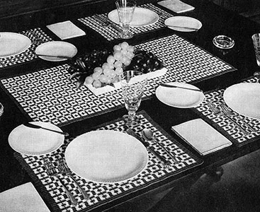 Modern Rustic Luncheon Set Pattern #7140