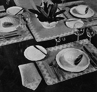 Summer Surf Luncheon Set Pattern #7145