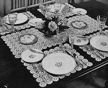 Lucky Wheels Luncheon Set Pattern #7146