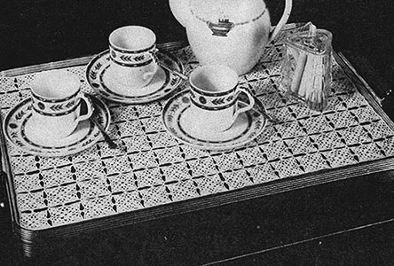 Tray for Three Placemat Pattern #7149