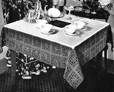 Five o'Clock Tablecloth Pattern #7154