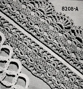 Hairpin Lace Edging Pattern #8208