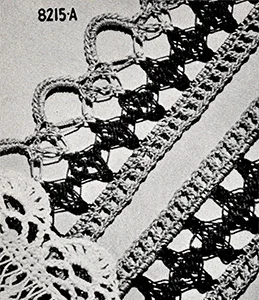 Hairpin Lace Edging Pattern #8215